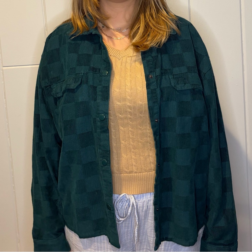 Vans Dark Green Checkered Utility Jacket